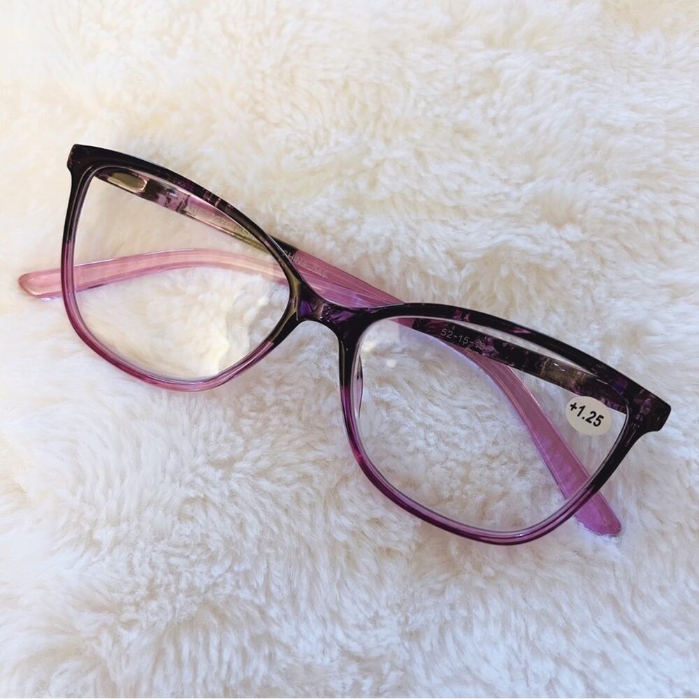 Emma Light Purple & Black Two Tone Reader Glasses